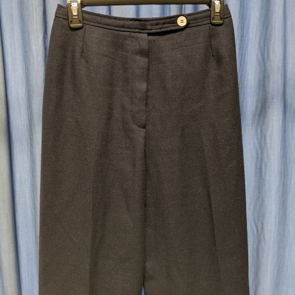 Vintage Navy Linen Pants